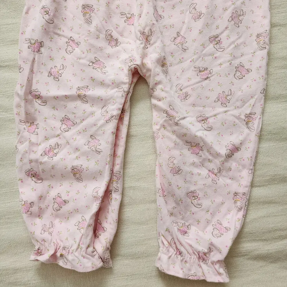 Vintage Bunnies Pink Pjs/Bodysuit 24 months